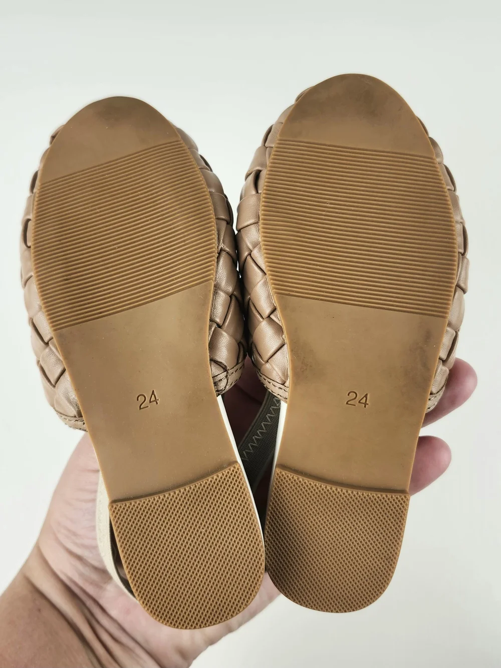 BC Girls Woven Leather Slingback